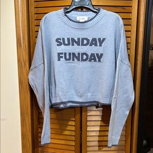 Jessica Simpson Sunday Funday Crop Sweater XL